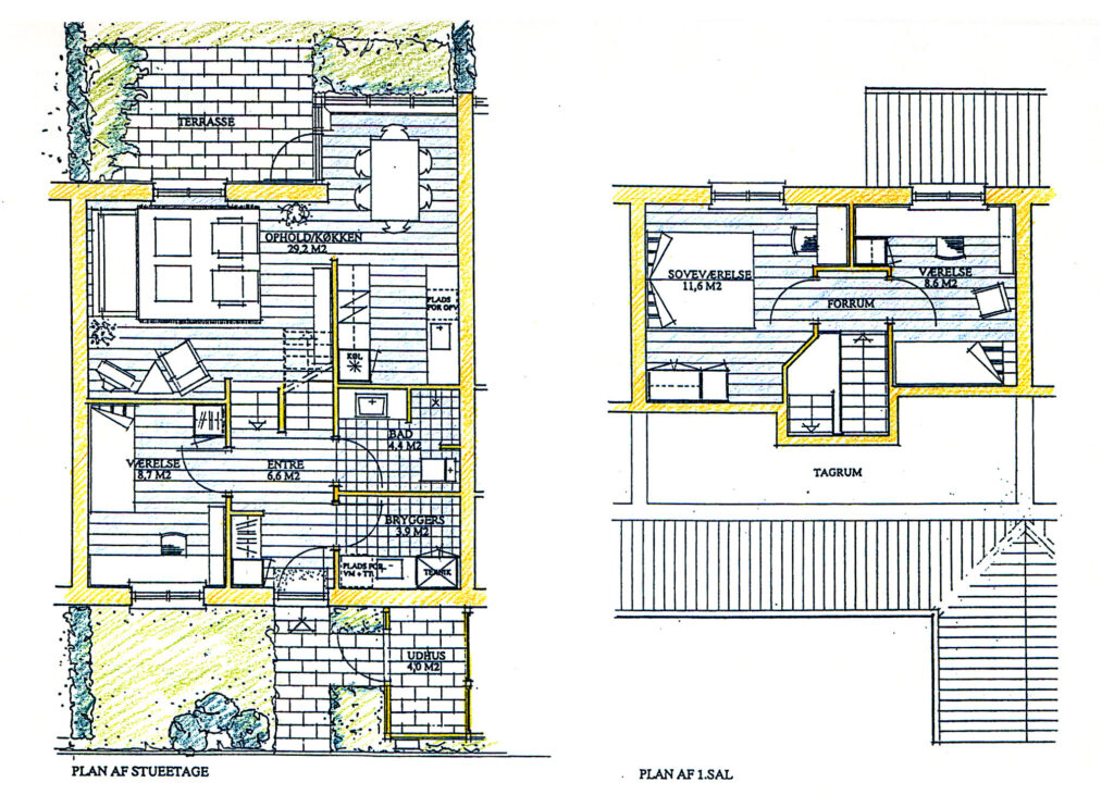 Oprindelig arkitekttegning